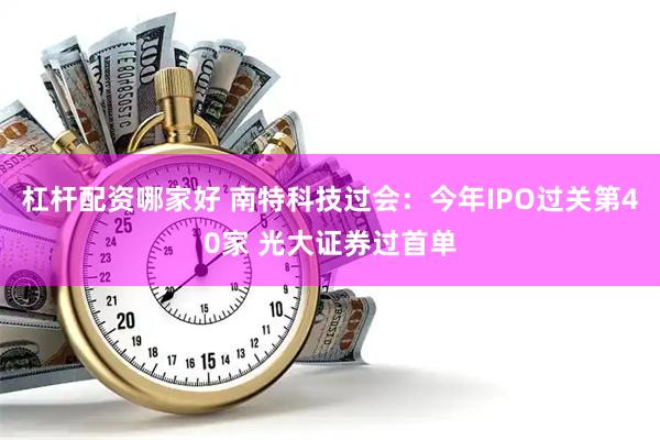 杠杆配资哪家好 南特科技过会：今年IPO过关第40家 光大证券过首单